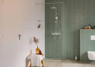 Saqu Total Control Regendouche 30cm met Thermostaatkraan en Planchet Chroom
