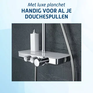 Saqu Total Control Regendouche 30cm met Thermostaatkraan en Planchet Chroom