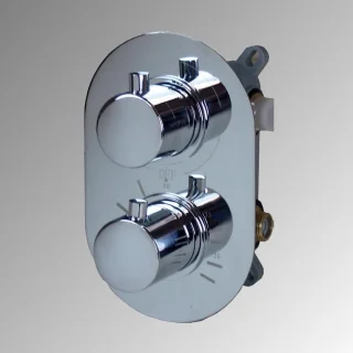 Saturnus inbouw regendoucheset chroom