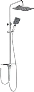 Schulte doucheset Planchet regendouchekop handdouche chroom Verina