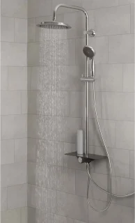 SCHÜTTE Aquastar Douchesysteem Chroom Wit