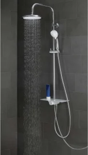 SCHÜTTE Aquastar Douchesysteem Chroom Wit
