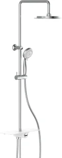 SCHÜTTE Aquastar Douchesysteem Chroom Wit