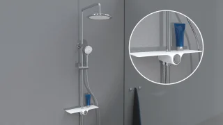 SCHÜTTE Aquastar Douchesysteem Chroom Wit