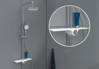 SCHÜTTE Aquastar Douchesysteem Chroom Wit