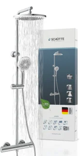Schütte Java regendouche set chroom met eengreepsmengkraan