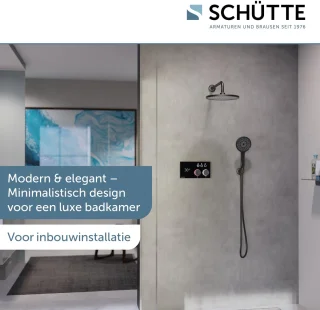 SCHÜTTE KARIBIK Doucheset Mat Zwart
