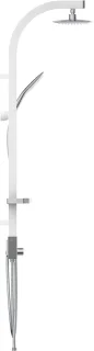 SCHÜTTE Madagaskar Regendouchesysteem 123 cm Wit/Chroom