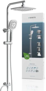 Schütte Madeira regendouche set chroom/wit
