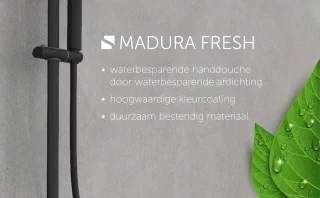 SCHÜTTE Madura Fresh Regendouche Zwart Mat Thermostatisch
