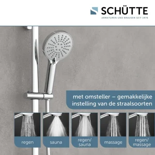 SCHÜTTE Madura Fresh Regendouchesysteem met Thermostaat Chroom