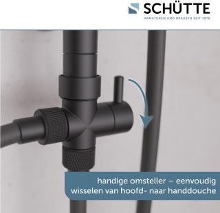 SCHÜTTE Mallorca Douchesysteem mat zwart 95 cm