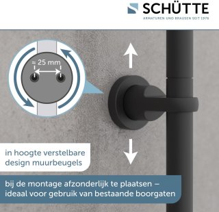 SCHÜTTE Mallorca Douchesysteem mat zwart 95 cm