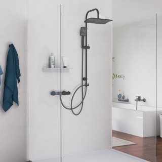 SCHÜTTE Mallorca Douchesysteem mat zwart 95 cm