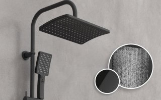 SCHÜTTE Mallorca Douchesysteem mat zwart 95 cm