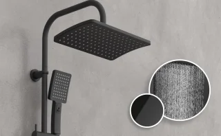 SCHÜTTE Mallorca Douchesysteem mat zwart 95 cm