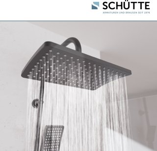 SCHÜTTE Mallorca Douchesysteem mat zwart 95 cm