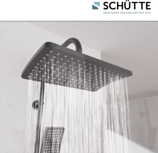SCHÜTTE Mallorca Douchesysteem mat zwart 95 cm