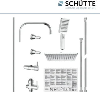 SCHÜTTE Mallorca Regendouchesysteem Chroom 95 cm