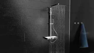 SCHÜTTE Ocean Regendoucheset Thermostatisch Chroom Wit