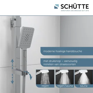 SCHÜTTE Ocean Regendoucheset Thermostatisch Chroom Wit