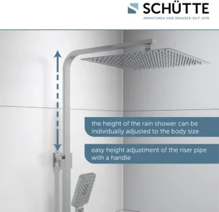 SCHÜTTE Ocean Regendoucheset Thermostatisch Chroom Wit