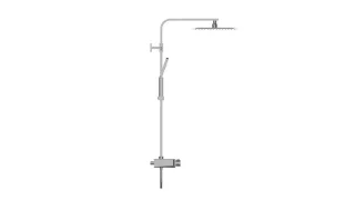 SCHÜTTE Ocean Regendoucheset Thermostatisch Chroom Wit