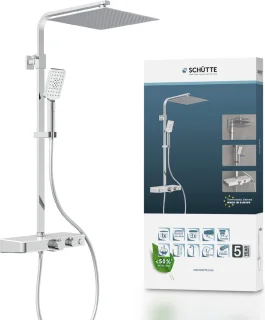 SCHÜTTE Ocean Regendoucheset Thermostatisch Chroom Wit