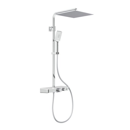 SCHÜTTE Ocean Regendoucheset Thermostatisch Chroom Wit review