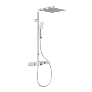 SCHÜTTE Ocean Regendoucheset Thermostatisch Chroom Wit