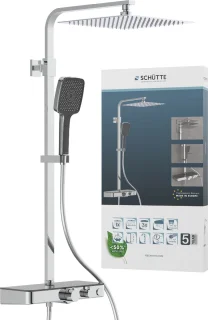 SCHÜTTE Ocean Regendouchesysteem Thermostaat Chroom Antraciet
