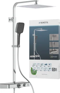 SCHÜTTE Ocean Regendouchesysteem Thermostaat Chroom Antraciet