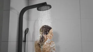 SCHÜTTE Samoa Rain Douchesysteem Zwart Mat Thermostaat