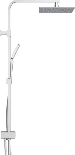 SCHÜTTE Silver Rain Douchesysteem Chroom Uittrekbaar 80-120 cm