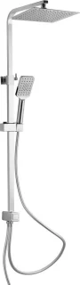 SCHÜTTE Silver Rain Douchesysteem Chroom Uittrekbaar 80-120 cm