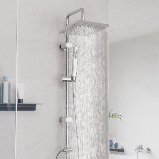 SCHÜTTE Tokyo Regendoucheset 102 cm Chroom