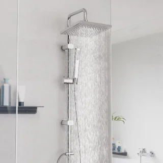 SCHÜTTE Tokyo Regendoucheset 102 cm Chroom