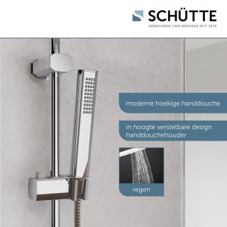 SCHÜTTE Tokyo Regendoucheset 102 cm Chroom