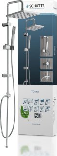 SCHÜTTE Tokyo Regendoucheset 102 cm Chroom