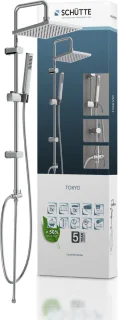 SCHÜTTE Tokyo Regendoucheset 102 cm Chroom