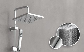 SCHÜTTE Tokyo Regendoucheset 102 cm Chroom