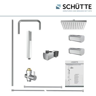 SCHÜTTE Tokyo Regendoucheset 102 cm Chroom