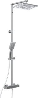 De SCHÜTTE TRENTO Douchesysteem Chroom in één oogopslag