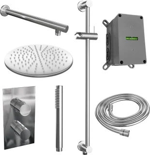 SET 38 Chrome Edition Thermostatische Regendouche Set