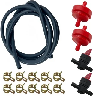 Set met 2 kranen en 2 filters, 6 mm, 2 meter