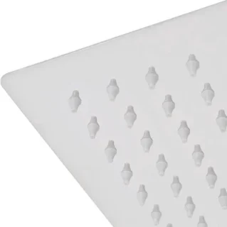 Set regendouchekop - vierkante douchekop - 50 x 50 cm - zilver