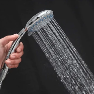 Set van 2 verchroomde handdouches