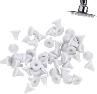 Set van 50 stuks silicone douchekoppen en reserveonderdelen