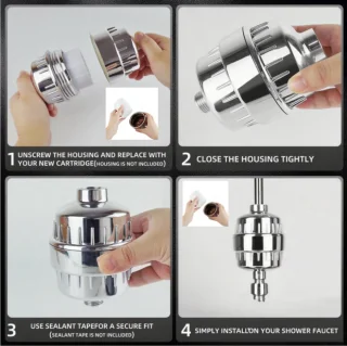 ShowerFilter 20-traps douchefilter 4-pack