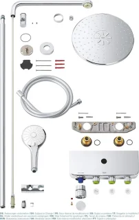 SmartControl 310 Duo Euphoria Douchesysteem met Thermostaatkraan